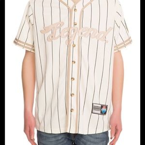 Pink Dolphin The Legend Baseball Jersey Size L